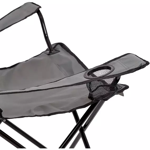 Стул раскладной SKIF Outdoor Comfort Plus (усиленный). Цвет: серый, до 120кг (с чехлом), Выберите цвет: сірий, Рекомендуем нагрузку: 120 кг, фото , изображение 5