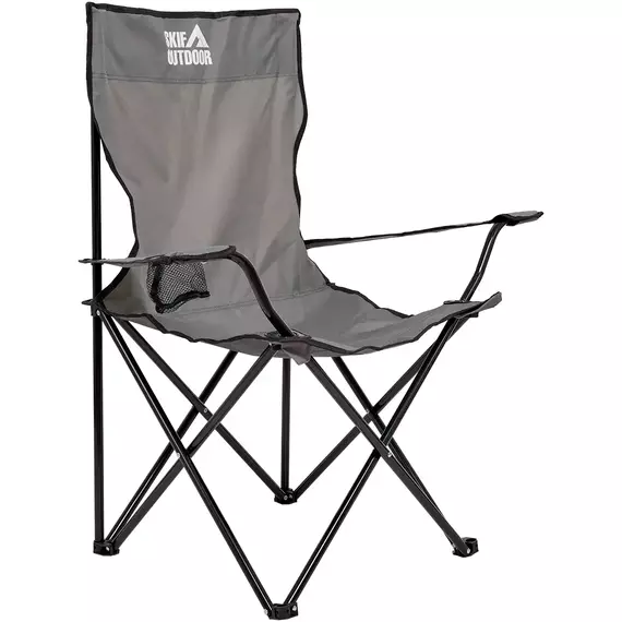 Стул раскладной SKIF Outdoor Comfort Plus (усиленный). Цвет: серый, до 120кг (с чехлом), Выберите цвет: сірий, Рекомендуем нагрузку: 120 кг, фото , изображение 4