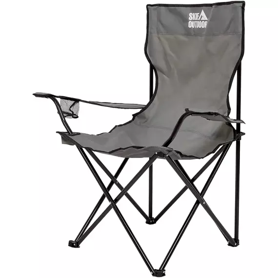 Стул раскладной SKIF Outdoor Comfort Plus (усиленный). Цвет: серый, до 120кг (с чехлом), Выберите цвет: сірий, Рекомендуем нагрузку: 120 кг, фото , изображение 2