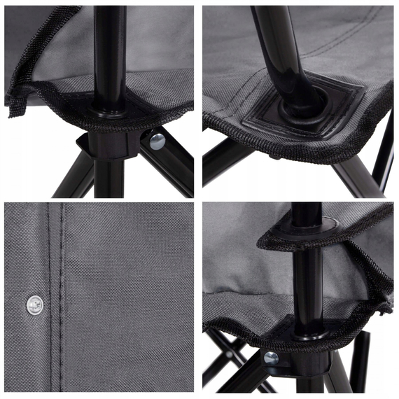 Стул раскладной SKIF Outdoor Comfort Plus (усиленный). Цвет: серый, до 120кг (с чехлом), Выберите цвет: сірий, Рекомендуем нагрузку: 120 кг, фото , изображение 13