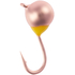 Мормишка вольфрамова Viking Fishing Round+drop 0.18g 2.5mm Cu (5шт), Розмір/Вага: 2.5мм/0.18г, Колір мормишки: Cu, фото 