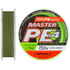 Шнур Select Master PE 150m (темн.-зел.) #0.6/0.10mm 28lb/13kg, Діаметр: 0.10mm, Розмотування: 150m, Колір: темно-зелений, фото 