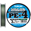 Шнур Sunline Siglon PE х4 150m (темн-зел.) #0.2/0.076mm 3lb/1.6kg, Диаметр: #0.2/0.076mm, Размотка: 150m, Выберите цвет: темно-зеленый, фото 