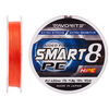 Шнур Favorite Smart PE 8x 150м (red orange) #1.5/0.209mm 25lb/11.4kg, Діаметр: #1.5/0.202mm, Колір: красно-оранжевый, фото 