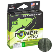 Шнур PowerPro Moss Green 135m d=0,13mm 8kg/17.5Lb, Диаметр: 0.13mm, Размотка: 135m, Выберите цвет: темно-зеленый, фото 