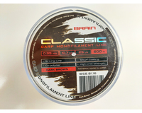 Жилка Brain Classic Carp Line 600m 0,35mm 10,7kg 25lb Dark brown, Діаметр: 0.35, Розмотування: 600, Колір: Dark brown, фото , изображение 4