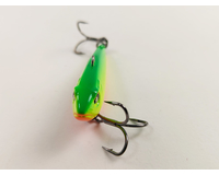 Зимовий воблер Viking Fishing Outcast Vib 50mm 10.0g #14 Green Parrot (зимова приманка для ловлі з льоду), Колір: Green Parrot, Розмір/Вага: 50мм/10г, фото , изображение 6