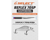 Воблер Select Reflex 70SP 70mm 9.0g #33 (0.8-1.2m), Розмір/Вага: 70mm/9g, Колір воблера: col.33, фото , изображение 4