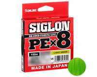 Шнур Sunline Siglon PE х8 150m (салат.) #1.0/0.171mm 16lb/7.7kg, Діаметр: #1.0/0.171mm, Колір: салатовий, фото 