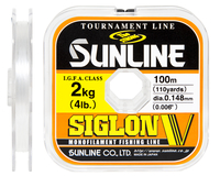 Жилка Sunline Siglon V 100м #0.8/0.148мм 2кг, Діаметр: 0.148, Розмотування: 100m, фото 