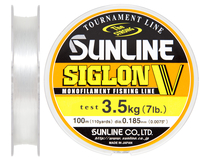 Жилка Sunline Siglon V 100м #1.2/0.185мм 3,5кг, Діаметр: 0.185, Розмотування: 100m, фото 