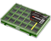 Коробка Select Terminal Tackle Box SLHS-036 14.5х11х2.2cm, Розмір коробки: 14.5х11х2.2 см, Модель: SLHS-007, фото 