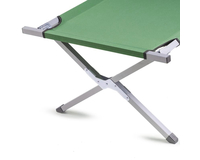 Похідне ліжко SKIF (до 140кг). Сталеве розкладне ліжко (колір зелений), Конструкція ліжка: НАТО, фото 