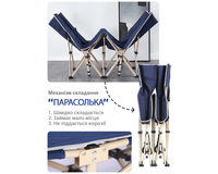 Ліжко розкладне, розкладачка для військових (колір: сірий), фото , изображение 2