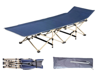 Ліжко розкладне, розкладачка для військових сталева (колір синій), Конструкція ліжка: Павук, фото 