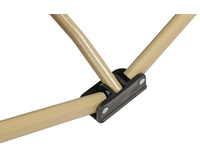 Міцна армійська розкладачка сталева. Розкладачка військова до 150 кг (колір синій), Конструкція ліжка: Павук, фото , изображение 4