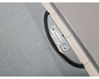 Військова польова розкладачка, ліжко розкладне сталеве (колір сірий), конструкція: НАТО, Конструкція ліжка: НАТО (сіра), фото , изображение 3