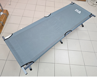 Військова польова розкладачка, ліжко розкладне сталеве (колір сірий), конструкція: НАТО, Конструкція ліжка: НАТО (сіра), фото 