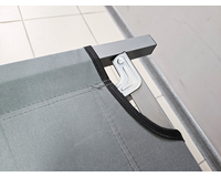 Військова польова розкладачка, ліжко розкладне сталеве (колір сірий), конструкція: НАТО, Конструкція ліжка: НАТО (сіра), фото , изображение 4