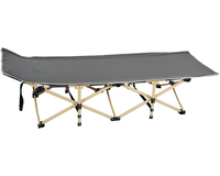 Міцна армійська розкладачка сталева. Розкладачка військова до 150 кг (колір сірий), Конструкція ліжка: Павук (сірий), фото , изображение 2