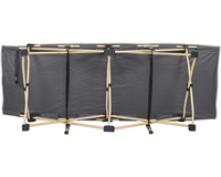 Міцна армійська розкладачка сталева. Розкладачка військова до 150 кг (колір сірий), Конструкція ліжка: Павук (сірий), фото , изображение 5