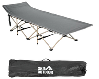 Ліжко розкладне, розкладачка для військових сталева (колір сірий), Конструкція ліжка: Павук (сірий), фото 