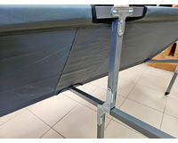 Військова польова розкладачка, ліжко розкладне сталеве (колір сірий), конструкція: НАТО, Конструкція ліжка: НАТО (сіра), фото , изображение 6