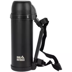 Термос SKIF Outdoor Caravanner, 2л (чорний матовий), Колір: чорний, Об'єм (л): 2.0, фото 