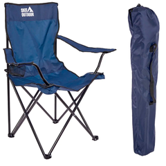 Стул раскладной SKIF Outdoor Comfort Plus (усиленный). Цвет: синий, до 120кг (с чехлом), Выберите цвет: синій, Рекомендуем нагрузку: 120 кг, фото 