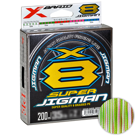 Шнур YGK X-Braid Super Jigman X8 200m #1.0/0.165mm 20Lb/9.0kg, Диаметр: #1.0/0.165mm, фото 