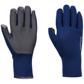 Рукавички Shimano Chloroprene EXS 3 Cut Gloves M Blue, фото 