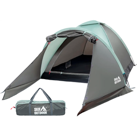 Палатка Skif Outdoor Alta (Зеленая) с тамбуром, 3-местная, размер: 100+205x180x120см, фото 