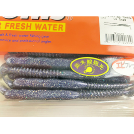 Силікон Reins Rockvibe Shad 4" U004 UV Shad (9шт/уп), Довжина силікону: 4.0" (10,16 см), Колір силікону: 004 UV Shad (ультрафиолет), фото 