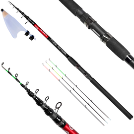 Телескопічний фідер Brain Classic Tele Feeder 2.40m, тест до 160g (+ чохол, пластиковий захист на кільця, три вершинки), Модель: 2.40m, фото 