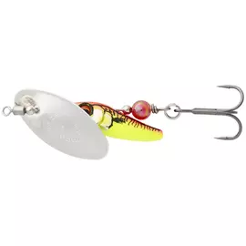 Блешня Savage Gear Sticklebait Spinner #3 9.1g Silver Red Yellow, Вага блешні: 9.1g, Колір блешні: Silver Red Yellow, фото 