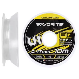 Флюорокарбон Favorite U1 FC 10m #8.0/0.47mm 30.5lb/13.84kg (Made in Japan), Діаметр: 0.47mm, Розмотування: 10m, фото 