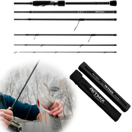 Компактний спіннінг Select Ritmix Travel 766L-T 2.30m 3-12g Fast (6 част.), з чохлом та тубусом в комплекті, Модель: 2.30m 3-12g, фото 