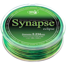 Жилка Katran Synapse Eclipse 1300m (neon/black) 0.234mm 9.55lb, Діаметр: 0.23, Розмотування: 1300m, фото 