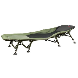 Розкладачка коропова Fishing ROI, 8 ніжок, неопренова подушка, підголовник, фото 