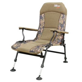 Крісло коропове Fishing ROI Lazy Recline-Chair HYC048-R, підлокітники, регулювання спинки, фото 