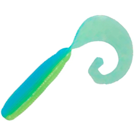 Силікон Reins Fat G-tail Grub 2" L14 Ice Chartreuse Ⅱ (16шт/уп), Довжина силікону: 2.0" (5,08 см), Колір силікону: L14 Ice Chartreuse, фото 