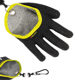 Риболовна рукавичка Select Pike-II ліва L — для безпечного виважування риби, комфортна та водостійка (+ карабін із магнітним кріпленням), Розмір: L (ліва), фото 