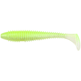 Силікон Keitech Swing Impact FAT 7.8" (2 шт/упак), колір:484 chartreuse shad, Довжина силікону: 7.8" (19.8 см), Колір силікону: 484 chartreuse shad, фото 