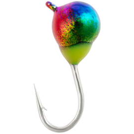 Мормишка вольфрамова Viking Fishing Round+drop 0.31g 3mm Rainbow (5шт), Размер/Вес: 3мм/0.31г, Колір мормишки: Rainbow, фото 