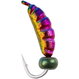 Мормишка вольфрамова Viking Fishing Shrimp+bead 0.37g 7mm Rainbow (5шт), Размер/Вес: 7мм/0.37г, Колір мормишки: Rainbow, фото 