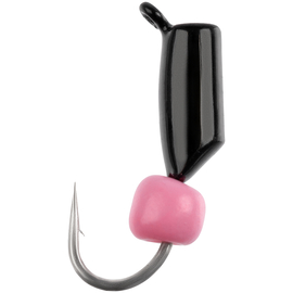 Мормишка вольфрамова Viking Fishing Rigabik+bead 0.35g 2mm Black+P (5шт), Размер/Вес: 2мм/0.35г, Колір мормишки: Black+P, фото 