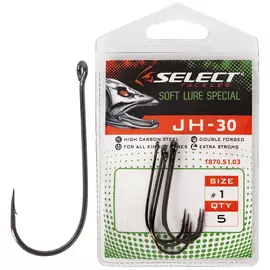 Крючок Select JH-30 #1 (5 шт/уп), Номер крючка, №: 1, фото 