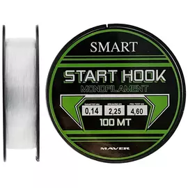 Жилка Smart Start Hook 100m 0.12mm 1.4kg, Діаметр: 0.12mm, Розмотування: 100m, фото 