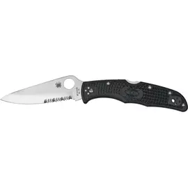 Ніж Spyderco Endura 4, VG-10, FRN, напівсерейтор к:black, фото 