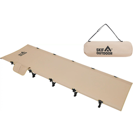 Ліжко розкладне Skif Outdoor Asket Khaki - ультралегке та комфорте, Конструкція ліжка: Низькопрофільна, фото 